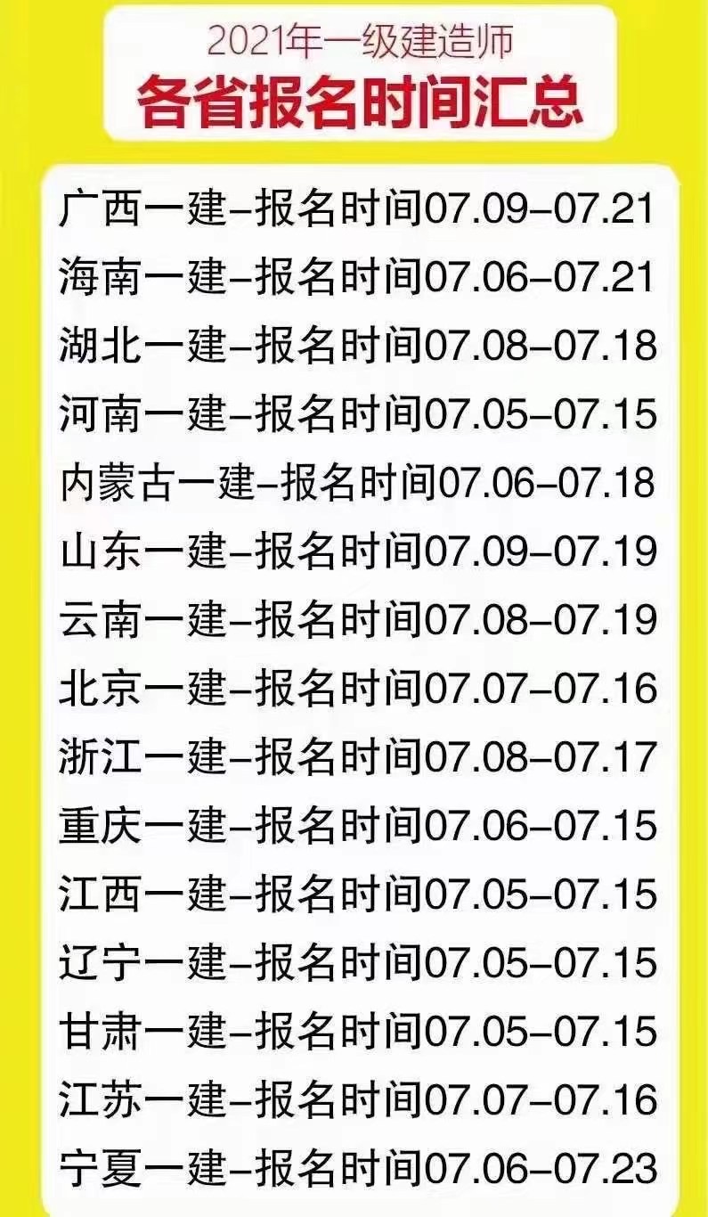 2021年湖北一级建造师报名有新政策吗？