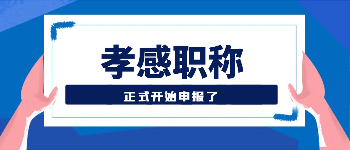 定了，2024年孝感中、初级职称上半年申报正式开始 