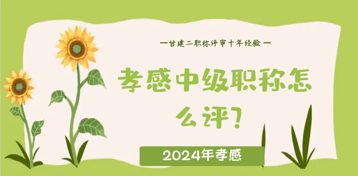 2024年孝感市中级职称评审开始了吗？中级职称如何评审呢？ 